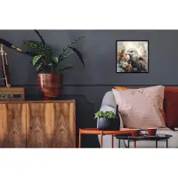 PosterMonkey Fotolijst incl. Poster - Arend - Adelaar - Vogel - Bloemen - Natuur - 40x40 cm - Posterlijst