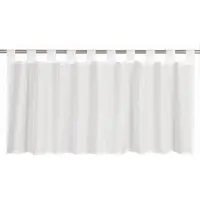 Elbersdrucke Bistro Gordijn Effecto 48x140 cm wit transparant