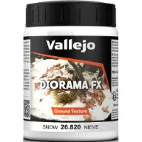 Vallejo Modelbouwdecoratie - 26820 Ground Textures 820 - Sneeuw - 200ml Effecten potje