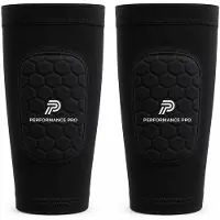 ProForm Scheenbeschermer Sleeves Voetbal Zwart – Ingebouwde Mini Scheenbeschermers – kids (7 t/m 12 jaar) – 10x6 cm – Antislip – Inclusief Opbergzakje – Performance Pro