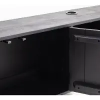 Giga Meubel Zwevend Tv-meubel Zen Zwart 200cm 4-deurs