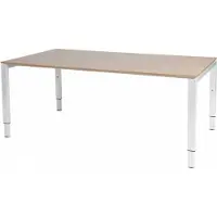 Schaffenburg Vergadertafel Domino - 180x100 Havana Kersen - wit frame