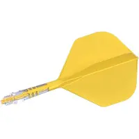 Cuesoul ROST T19 Integrated Dart Flights Big Standard Wing Carbon Yellow - Dart Flights