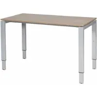 Schaffenburg Verstelbaar Bureau - Domino 120x60 Havana Kersen - alu frame