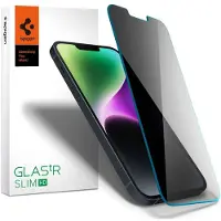 Spigen EZ Fit GLAS.tR Privacy Glass Screenprotector - 1 pack voor de Apple iPhone 17e / 16e / 14 / 13 / 13 Pro