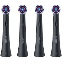 Oral-B iO Radiant Black - Opzetborstels - 4 stuks - Origineel - Voor alle iO Series - 100% plaakverwijdering