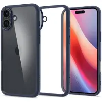 Spigen Ultra Hybrid iPhone 16 Hoesje Blauw