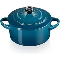 Le Creuset Serveerpannetje / Mini Braadpan - Signature - Deep Teal - ø 10 cm / 250 ml