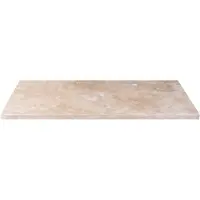 Saniclass Travertine Topblad - 100x46cm - 1 kraangat - 1 sifon-uitsparing - gemeleerd natuursteen