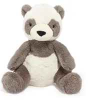 Bunnies By The Bay Bamboe de Panda Knuffel - Knuffeldier - Geborduurde details - Polyester - 34 cm - Zwart/Wit