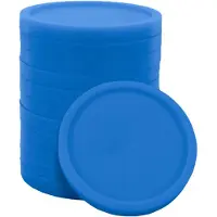 Combicraft Grootverpakking: blanco kunststof winkelwagenmunt 23 mm formaat € 1 Blauw - 1000 stuks