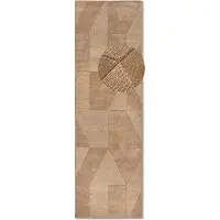 Villeroy & Boch Wollen Vloerkleed Ursule - Bruin 80 x 250 cm