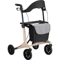Multimotion - Carbon rollator maat M - 5,5 kg - Softwielen - Beige