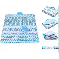 ECarla Strandmat - Picknickmat - Strandlaken - Waterproof - Zandbestendig - Flamingo's - 145 x 200 cm