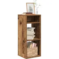 vidaXL Boekenkast 34x31x112 cm bewerkt hout zwart