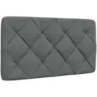 vidaXL Hoofdbordkussen 120 cm stof zwart