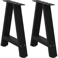 vidaXL Salontafelpoten 2 st A-vormig 70x(30-31) cm staal antraciet