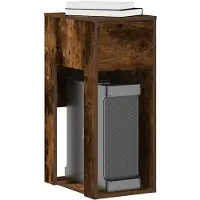 vidaXL Computertorenstandaard met lade 30x44x74 cm betongrijs