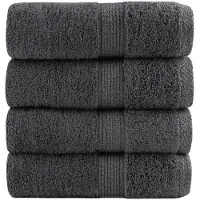 vidaXL Premium washandjes SOLUND 50 stuks antraciet 30x30cm 600 g/m²