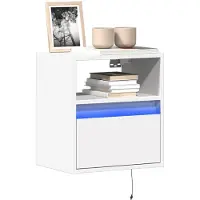 vidaXL Tv-wandmeubel met LED-verlichting 80x31x45 cm sonoma eikenkleur