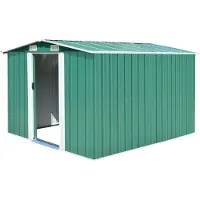 vidaXL Tuinschuur 257x580x181 cm metaal grijs
