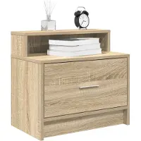vidaXL Nachtkastjes 2 st met lade 51x31x47 cm wit