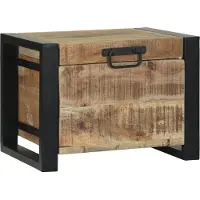 vidaXL Opbergkisten met opslag Bruin 40 x 30 x 30 cm Massief mangohout