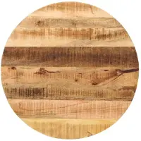 vidaXL Tafelblad rond Ø 60x2,5 cm massief ruw mangohout