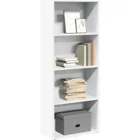 vidaXL Boekenkast 60x30x76,5 cm bewerkt hout wit