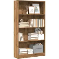 vidaXL Boekenkast Artisian Oak 40x24x176 cm bewerkt hout