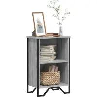 vidaXL Boekenkast 80x31x169 cm bewerkt hout grijs sonoma eikenkleurig