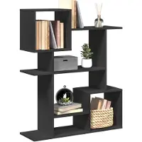 vidaXL Boekenkast 92x29x188 cm bewerkt hout betongrijs