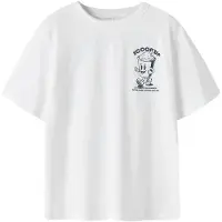 Name it KIDS T-shirt met backprint wit Jongens Katoen Ronde hals Backprint - maat 122/128