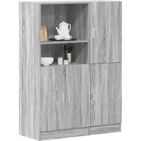 vidaXL 2-delige Keukenkastenset bewerkt hout sonoma eikenkleurig