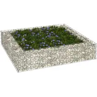 vidaXL Gabionen verhoogde border, verzinkt staal, 300x100x20 cm