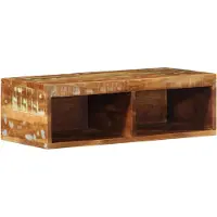 vidaXL Tv-meubel wandmontage 60x30x19 cm massief ruw mangohout