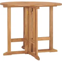 vidaXL Tuintafel inklapbaar 90x90x75 cm massief teakhout