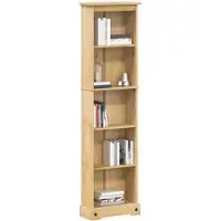 vidaXL Boekenkast Corona 46x20x170 cm massief grenenhout