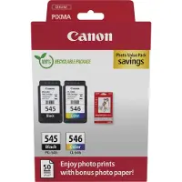 Canon Multipack PG545 CL546 PVP inktcartridges zwart en kleur