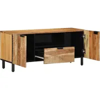 vidaXL TV Eenheden Massief Acacia Hout 105 x 33,5 x 46 cm Bewerkt hout