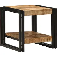 vidaXL Salontafel Bruin 40 x 40 x 38 cm Massief Mango Hout