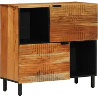 vidaXL Dressoir Naturel 80 x 33,5 x 75 cm Massief Acacia Hout
