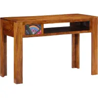 vidaXL Schrijfbureau met lade met opslag Bruin 110 x 50 x 73 cm