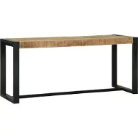vidaXL Bank Massief Mango Hout