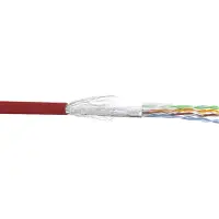 InLine Patchkabel Cat.5e, rot, SF/UTP, AWG26, PVC, 100m