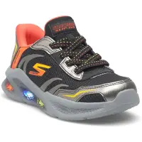SKECHERS Sneakers 'METEOR LGIHT BRISK' geel / oranje / zwart / zilver