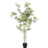 vidaXL Kunstmatige Bamboe Boom Groen 55 x 16 x 150 cm Stof en Bamboe
