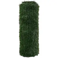 vidaXL Kunststof Omheining Donkergroen 1 x 6 m PVC en Staal