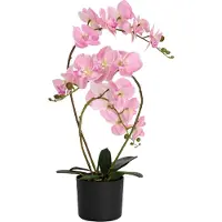 vidaXL Kunst Orchidee Plant met Pot Roze 45 x 15 x 65 cm