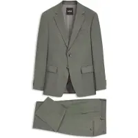 BOSS Tweedelig slim-fit pak met dessin van stretchwol